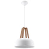 Modern Sollux Lighting Pendant lamp CASCO white/natural wood