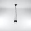 Modern pendant light fitting Sollux Lighting Pendant lamp DIEGO 3 black