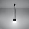 Island pendant lights Sollux Lighting Pendant lamp DIEGO 3 black