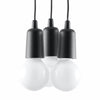 Pendant light Sollux Lighting Pendant lamp DIEGO 3 black
