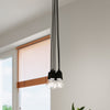 Pendant lamp DIEGO 5 black for kitchen island