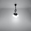 Pendant lamp DIEGO 5 black for kitchen pendant lighting