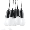 Modern pendant light fitting Sollux Lighting Pendant lamp DIEGO 5 black