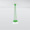 Illuminate with Sollux Lighting Pendant Lamp DIEGO 5 Green
