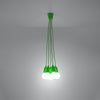 Sollux Lighting Pendant Lamp DIEGO 5 Green for unique room accents