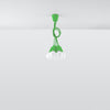 Modern Sollux Lighting Pendant Lamp DIEGO 5 Green for bright interiors