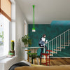 Pendant lamp DIEGO 5 green Pure minimalism with vibrant green color
