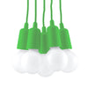 Sollux Lighting Pendant Lamp DIEGO 5 Green delivers pure minimalism
