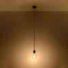 Modern hanging lights Sollux Lighting Pendant Lamp EDISON Black