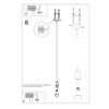 Kitchen pendant lighting Sollux Lighting Pendant Lamp EDISON Black