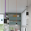 Modern ceiling lamps for kitchen Sollux Lighting Pendant Lamp EDISON Black