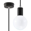 Modern ceiling lamps for kitchen Sollux Lighting Pendant Lamp EDISON Black