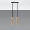 Pendant lighting for kitchen island with Sollux Lighting Pendant lamp LINO 2 wood