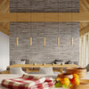 Elegant pendant light for kitchen island lighting Pendant lamp LINO 2 wood