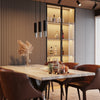 Ideal for dining areas and hallways Pendant lamp LOOPEZ 3L black/chrome