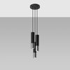 Elegant Sollux Lighting Pendant lamp LOOPEZ 3P black/chrome ceiling lamp