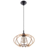 Elegant hanging light for modern interiors Pendant lamp MANDELINO natural wood