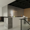Hanging lights for kitchen Sollux Lighting Pendant lamp MOZAICA 3L black/copper