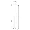 Chic ceiling lamps Sollux Lighting Pendant Lamp PASTELO 2 for modern homes
