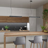 Functional ceiling light fixture Sollux Lighting Pendant lamp PINNE 200 grey