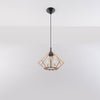 Contemporary natural wood pendant lighting Pendant lamp POMPELMO natural wood