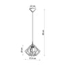 Unique natural wood ceiling lamp Pendant lamp POMPELMO natural wood