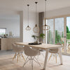 Cozy natural wood pendant light Pendant lamp POMPELMO natural wood