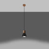 Versatile pendant light fitting for home – Sollux Lighting Pendant Lamp Qubic Black
