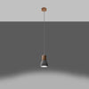 Modern ceiling lamp for bedroom –Pendant lamp QUBIC grey