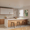 Wooden and concrete pendant light Pendant lamp QUBIC grey