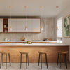 Elegant kitchen island pendant lighting Pendant lamp QUBIC grey