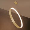 Pendant light Sollux Lighting RIO 110 golden LED 3000K