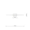 Pendant lamp RIO 110 golden LED 3000K modern chandeliers