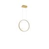 Chic Sollux Lighting Pendant lamp RIO 55 golden LED 4000K hanging light