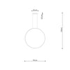 Stylish Sollux RIO 78 LED Pendant Light Polished Gold 3000K
