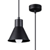 Pendant light Sollux Lighting Pendant lamp TALEJA 1 black [E27] for kitchen