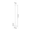 Kitchen pendant lighting Sollux Lighting Pendant lamp TALEJA 1 black [E27]