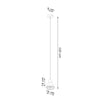 Stylish pendant light over island Sollux Lighting Pendant Lamp TALEJA 1
