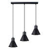 Black pendant light fixture Sollux Lighting Pendant lamp TALEJA 3 black [ES111]