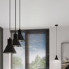 Modern ceiling lamp for kitchen Sollux Lighting Pendant lamp TALEJA 3 black [ES111]