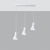 Modern pendant ceiling lights for kitchen islands Pendant lamp TALEJA 3 white [E27]