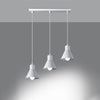 Available in single or triple pendant options Pendant lamp TALEJA 3 white [E27]