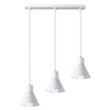 Versatile design with one hanging light fixture Pendant lamp TALEJA 3 white [E27]