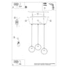 Ascetic pendant light Sollux Lighting Pendant Lamp TITRAN 3