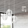 Pendant lamp TITRAN 3 white  for a calming aesthetic