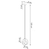 Pendant light Sollux Lighting Pendant Lamp TULOS 1 White for kitchen island lighting