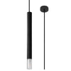 Modern pendant light fitting Sollux Lighting Pendant Lamp WEZYR 1 Black in dining room