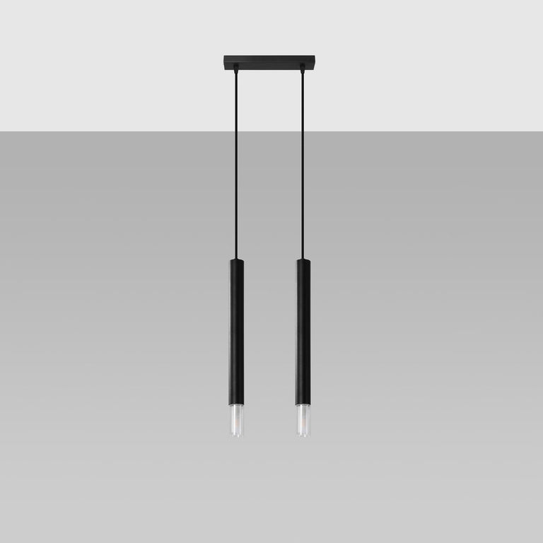 Sollux Lighting Pendant Lamp WEZYR 2 Black