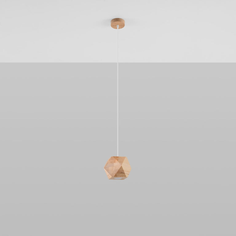 Sollux Lighting Pendant Lamp WOODY Natural Wood