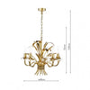 Stylish chandelier light with adjustable height Phaedra 5 Light Pendant
